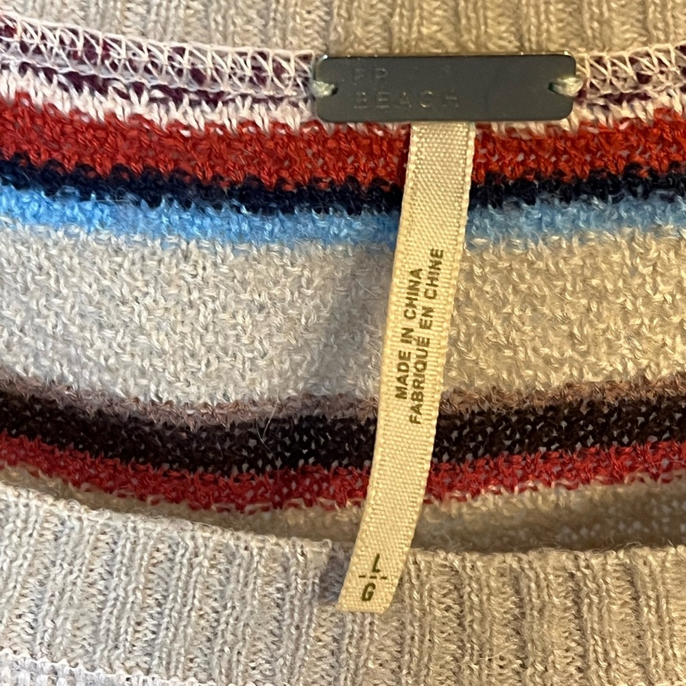 Free People Chic Striped Sweater for Women. - Picture 3 of 8